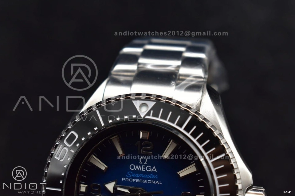 1:1 Black Edition SS TF Seamaster on A2824 Ceramic Blue Bezel Bracelet Best Dial Deep 6000M SS Ultra 0103
